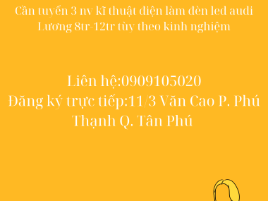 GÓC TUYỂN DỤNG CỦA SANCHOIDENLED